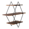 Rustic Floating Shelves Creative Wall Mounted Shelf Bar Nail Salon Display Rack