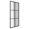 50x120CM WINDOW STYLE MIRROR LIVING ROOM DECOR HALLWAY GARDEN WALL GLASS (BLACK)