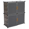 XL Large Shoe Rack Shoe Storage Cabinet Shelf Unit Door Hallway DIY Cube Cabinet