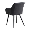 Set of 2 Armchairs Dining Chairs with Arms Velvet PU Faux Leather Chairs Kitchen