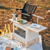 Folding Portable Camping Picnic Table Storage Box Container Car Trunk Crate