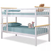 Kids Bunk Beds Double Pine Wooden Bunk Beds With Mattresses 3FT Single Bed Frame