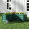 Galvanised Raised Bed Garden Outdoor Elevated Planter Box, Oval/L Shape/Ladder