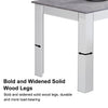 Rectangular Kitchen Dining Table Wooden Table 4-6 Seats Family Party Table White