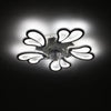 Ceiling Fan Light Reversible Airflow 5 Blades Mount Lighting APP/Remote Dimmable