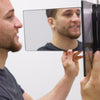 3 Way Mirror & LED Tri-fold Hair Cutting Shaver Mirror Back View Mirror Styling