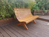 GARDEN BENCH 3 SEATER WOODEN OUTDOOR PARK SEATING WOOD FURNITURE SEAT