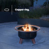BBQ Outdoor Brazier Garden Fire Saturn Fire Pit Stove Patio Heater Grill Poker