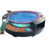 Rattan Round Hot Tub Surround Spa Accessory Backyard Oasis Outdoor Garden Patio