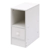 Slim Bedside Table Cabinet with Drawer for Bedroom Sofa Side Table End Tables