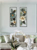 Metal Wall Art Flower Hangings Wall Sculptures Livingroom Decor Ornament 33*21in