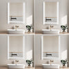 Bathroom Mirror with 3-Colors LED Lights Touch Control Wall Mounted Anti-frog