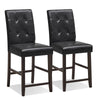 2X Counter Height Bar Stool Modern Pub Chairs Kitchen Dining Chair w/Footrest