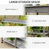 Outdoor Wooden Potting Table Garden Bench Workstation Storage Shelves NEW UK