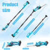 Long Reach Cordless Hedge Trimmer Pole Cordless Extendable Tree Trimme w/2Batter