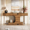 63-Inch Long Console Table, Modern Wood Entryway Sofa Table for Living Room
