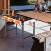 85x60CM Portable Work Table Garage Folding Workbench Woodworking Bench w/Clamps
