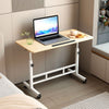 Overbed Bedside Desk Rolling PC Laptop Stand Tilting Table with Wheel Adjustable