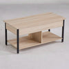 Coffee Table Lift-Top Table Open Hidden Storage Living Room Furniture Light Oak