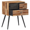 ShCuShan Bedside Cabinet 47x31.5x60 Solid Wood Teak,Bedside Tables Bedside U2E0