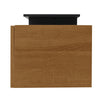 Modern LED TV Stand Unit Wooden Cabinet with Glass Shelves & 2 Drawers Storage