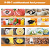 Food Processor 9-in-1 Multifunctional Food Mixer Blender Chopper Grater
