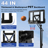 Portable Basketball Hoop 5-Level Height Adjustable Basketball Goal Hoop Stand
