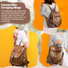 Ladies Backpack Anti-theft PU Leather Shoulder Bag High Capacity Travel Backpack