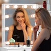 Hollywood White Makeup Dressing Table Stool Set Dresser Desk Mirror 10 LED Bulbs