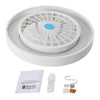 Ceiling Fans with Lights Flush Mount Ceiling Fans Lamps 6 Speeds Enclosed Fan