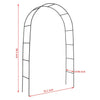Large Garden Arch Metal Archway Gate Rose Vine Plants Climbing Trellis Rustproof