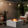 Square Outdoor BBQ Fire Pit Garden Bowl Stove Brazier Patio Heater Firepit w Lid