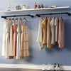 92cm Industrial Pipe Clothes Rack Set of 2 Wall Hanging Garment Rail Bar