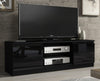 120cm TV Unit I Modern Cabinet with Storage I TV Stand I Black High Gloss Doors