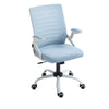 Desk Chair Mid-Back Office Swivel Chair Mesh Back Task Chair / Flip-up Armrest