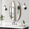 Framed Arched Mirror Wall Mounted Vanity Makeup Bedroom Glass Dressing Mirror