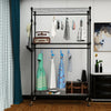 Heavy Duty Metal Clothes Rail Hanging Rack Garment Display Stand Storage Shelf