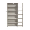 Bideford Tall Shoe Cabinet Storage Open Rack Hallway, Living, Bedroom White