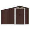 ShCuShan Metal Garden Shed, Galvanized Storage House,Garden Shed Brown V4W5