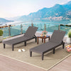 Patio Recliner Lounger Chaise Lounge Chairs Set of 2-Brown