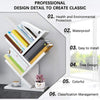 Free Standing 5-tier Tree Bookshelf Bookcase Desk Book Rack Shelf Display White