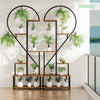 6-Tier Heart Plant Stand Garden Flower Pots Display Ladder Rack Shelf