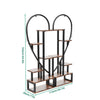 2X Plant Stand Half Heart Shaped Multiple Planter Rack Flower Display Home Decor