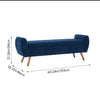 Storage Ottoman Footstool Upholstered End of Bed Bench for Living Room Bedroom
