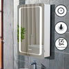 Illuminated LED Bathroom Mirror Cabinet With Demister Sensor Shaver Socket