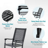 2 Pieces Heavy Duty Rocking Chair Wood SEAT Living Room Indoor Outdoor Furniture