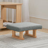 Small Rectangle Footstool Kids Chair Foot Stool Footrest Padded Seat Wooden Base