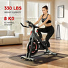 Exercise Bike Indoor Cycling Gym Workout Cardio Fitness LCD Monitor 12kgFlywheel