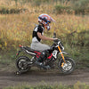Kids Electric Motorcycle 12V Battery Powered Motorbike Training Wheels LED Light