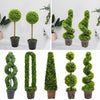Realistic Potted Topiary Tree In/Outdoor Garden Artificial Plant Bush Foliage UK
